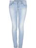 Lyseblå tætsiddende jeans